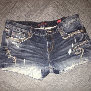 Denim shorts
